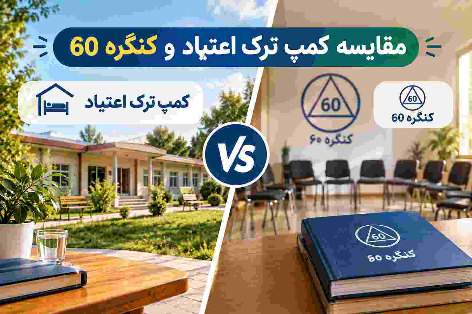 فرق کمپ ترک اعتیاد با کنگره ۶۰
